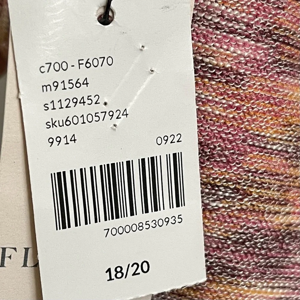 NWT Lane Bryant Blouson Sleeve Funnel Neck Hacci Knit Top (Space Dye) - 18/20